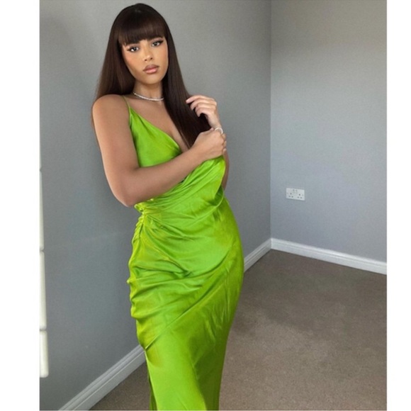 Blogger’s fave DRAPED LINGERIE-STYLE DRESS - Picture 14 of 15